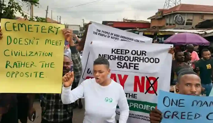 Protest in Surulere over Cemetery