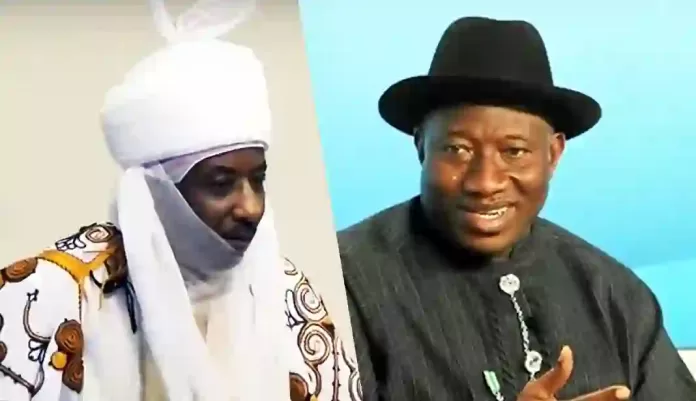 Sanusi Lamido Sanusi and Goodluck Jonathan