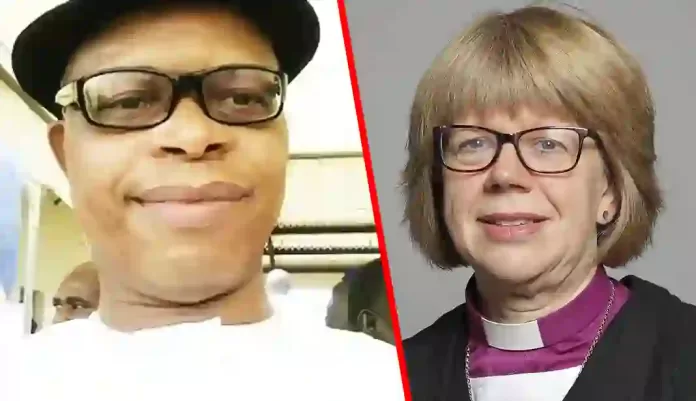 Steve Osuji and Dame Sarah Elizabeth Mullally