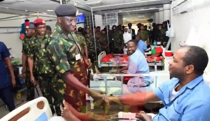 COAS Visits Injured Soldiers In Kaduna