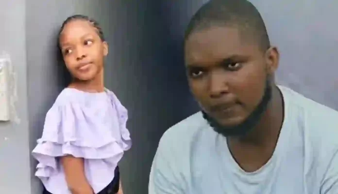 Damian Okoligwe and his girlfriend