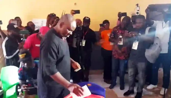 Nicholas Ukachukwu voting