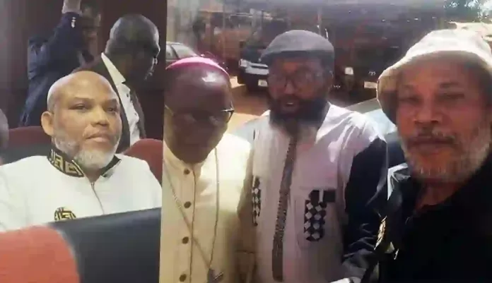 Bishop Kukah Visits Nnamdi Kanu in Sokoto Prison