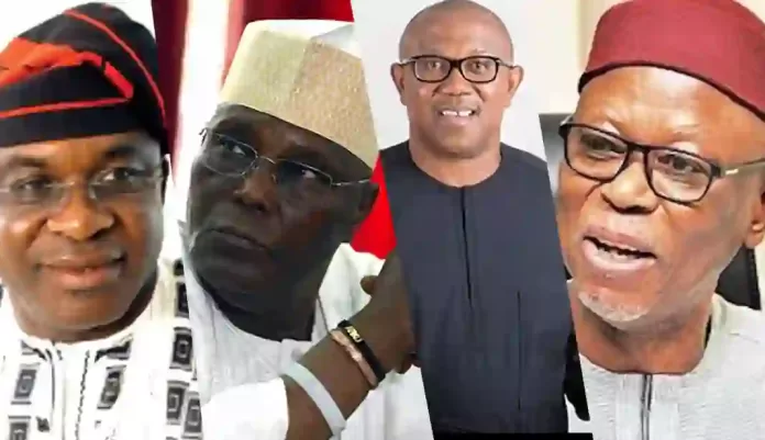 David Mark and Atiku Abubakar and Peter Obi and John Oyegbun