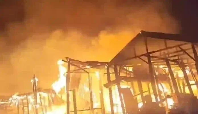Gombe Timber Market Fire Outbreak