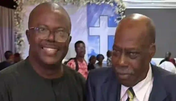 Mr Ray Ekpu and Valentine Obienyem