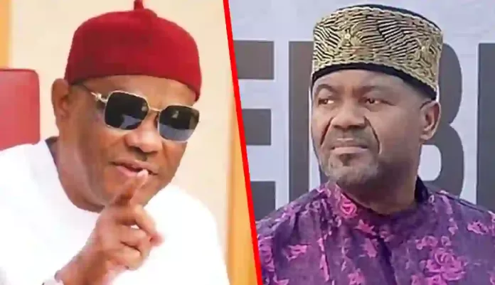 Nyesom Wike and Senator Azuta Mbata