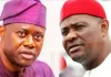 Wike: Tinubu Gave Makinde N50bn To Expand Ibadan Airport Seyi Makinde and Nyesom Wike
