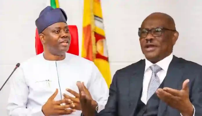 Seyi Makinde and Nyesom Wike