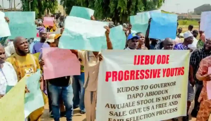Protest over Awujale Stool