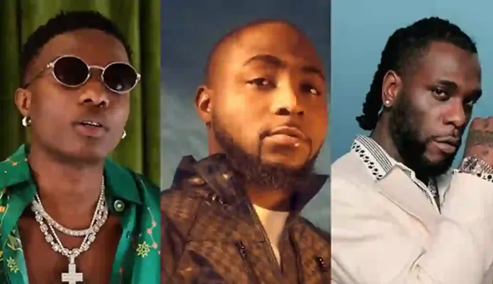 Wizkid and Davido and Buma Boy