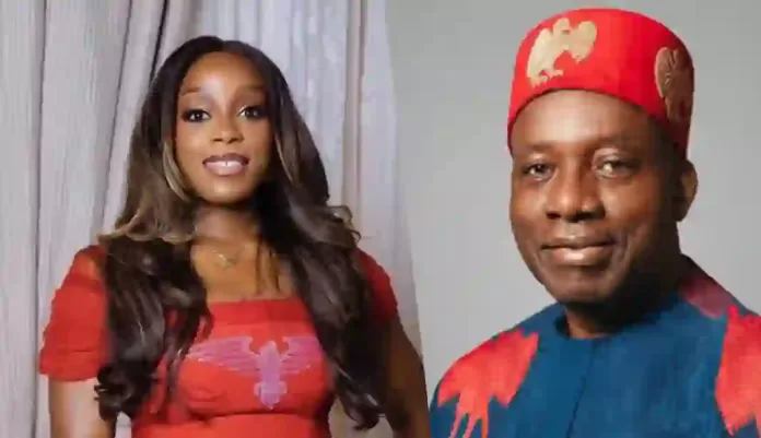Adaora and her father Chukwuma Soludo