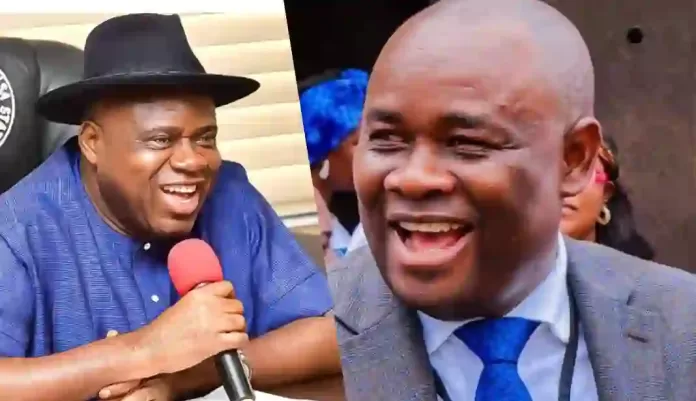 Governor Douye Diri and Pastor Peter Akpe