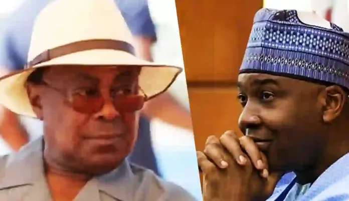 Otunba Adekunle Ojora and Bukola Saraki