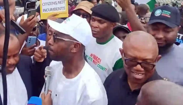 Peter Obi Joins Occupy National Assembly Protest Peter Obi Joins Occupy National Assembly Protest