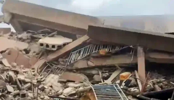 Four Storey Building Collapses In Lagos Four Storey Building Collapses In Lagos