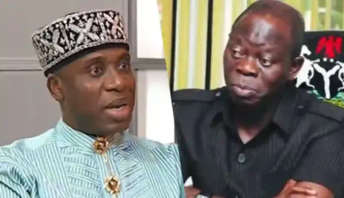 Rotimi Amaechi and Adams Oshiomhole