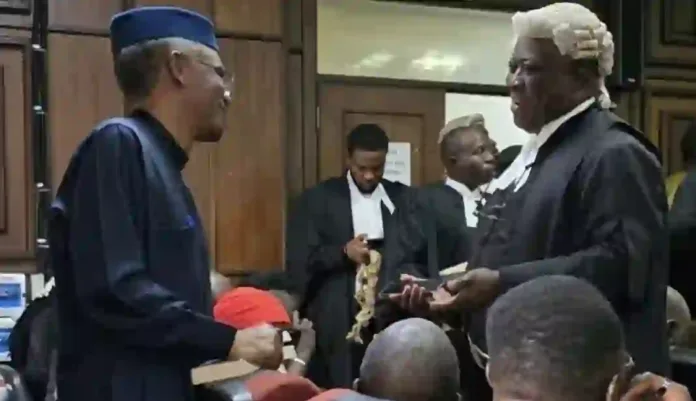 Nasir El-Rufai in Court with he Counsel