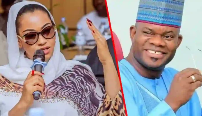 Senator Natasha Akpoti-Uduaghan and Yahaya Bello