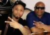 Bayo Adeleke - B-Red and His father Ademola Adeleke