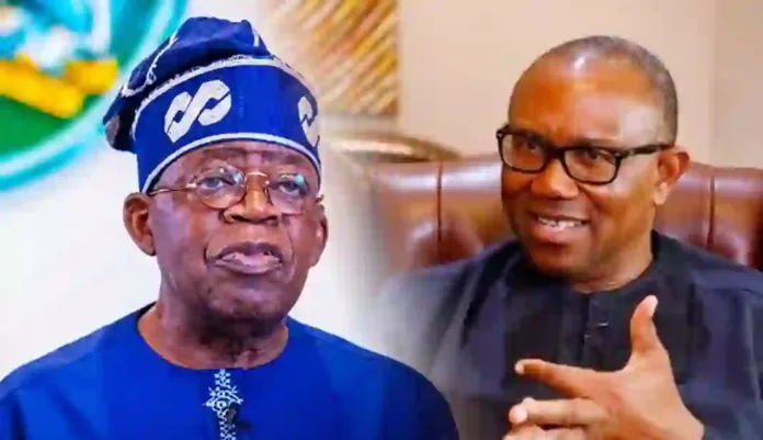 President Bola Tinubu and Peter Obi President Bola Tinubu and Peter Obi
