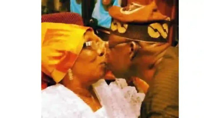 Tinubu and his Mother Tinubu and his Mother