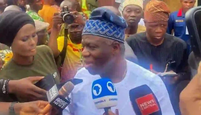 Wole Oluyede during Ekiti Election Wole Oluyede during Ekiti Election