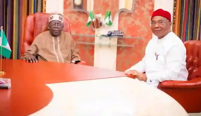 Hope Uzodimma and President Bola Tinubu Hope Uzodimma and President Bola Tinubu
