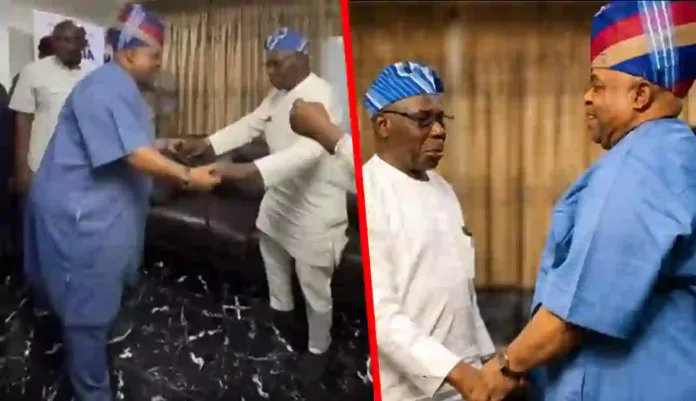Obasanjo Visits Adeleke Obasanjo Visits Adeleke
