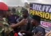 Retired Military Personnel Invade Defence Ministry, Protest Exclusion From Recent Salary Increase For Soldiers Retired Military Personnel Invade Defence Ministry