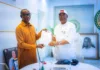 The Sun Publishing Limited Names Uzodimma 2026 Man The Year Uzodimma receiving the letter from the MD/EIC of The Sun Publishing Ltd, Onuoha Ukeh.