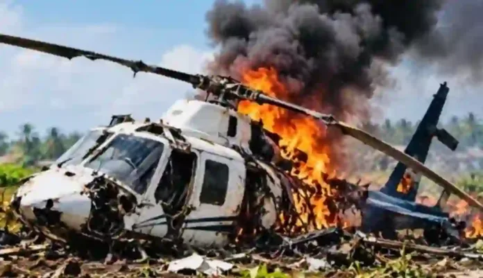 Helicopter crash Helicopter crash